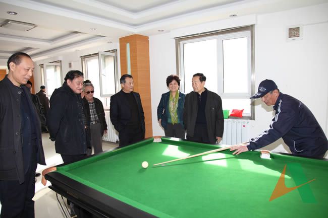 集團公司領導與老干部共同參觀活動中心